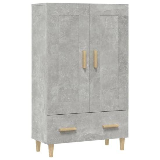 Aleta Wooden Highboard With 2 Doors 1 Drawer In Concrete Effect_3