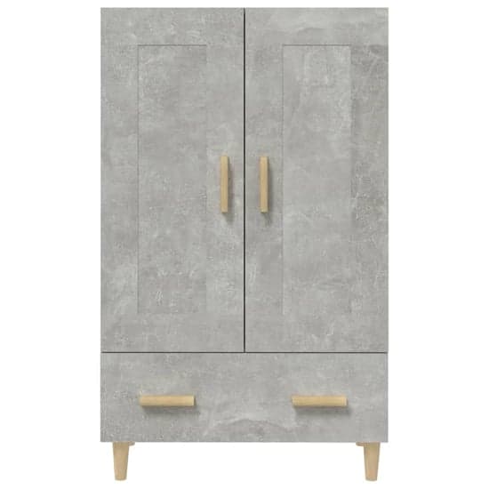 Aleta Wooden Highboard With 2 Doors 1 Drawer In Concrete Effect_4