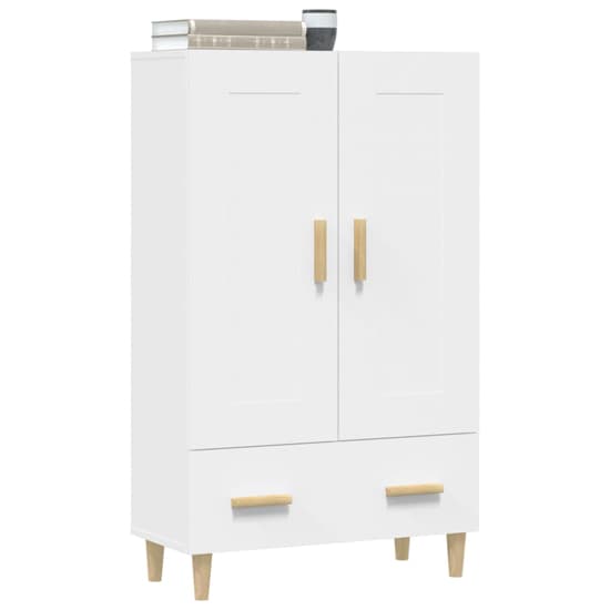 Aleta Wooden Highboard With 2 Doors 1 Drawer In White_4
