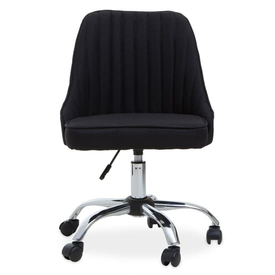 Alexei Fabric Home And Office Chair With Chrome Base In Black_2