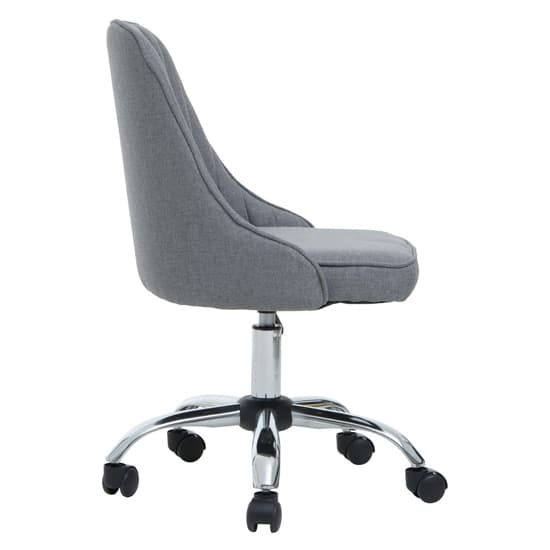 Alexei Fabric Home And Office Chair With Chrome Base In Grey_3
