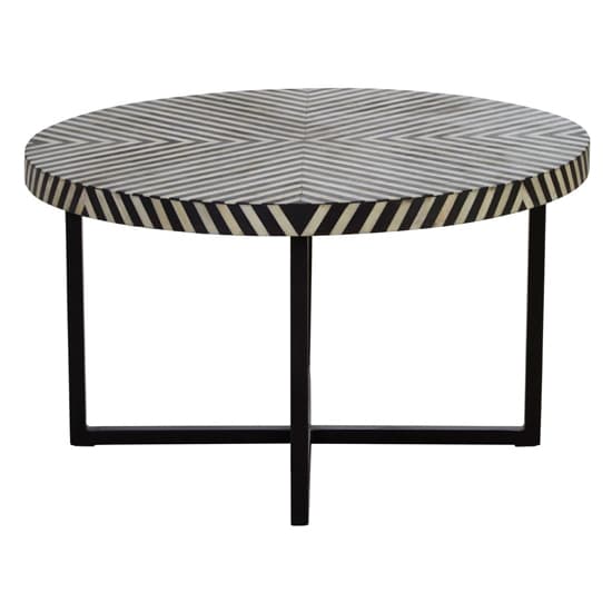 Algieba Round Wooden Coffee Table In Monochromatic Effect_3