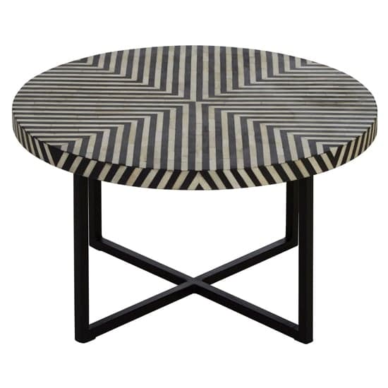 Algieba Round Wooden Coffee Table In Monochromatic Effect_1