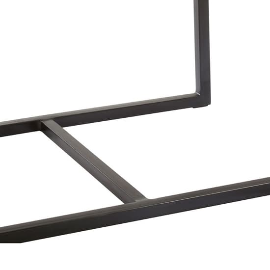 Algieba Wooden Console Table With Metal Base In Black_5
