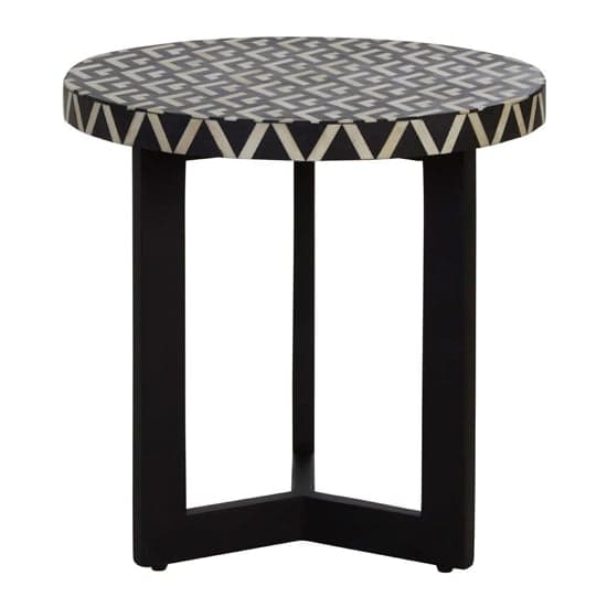 Algieba Wooden Side Table In Monochromatic Effect_2