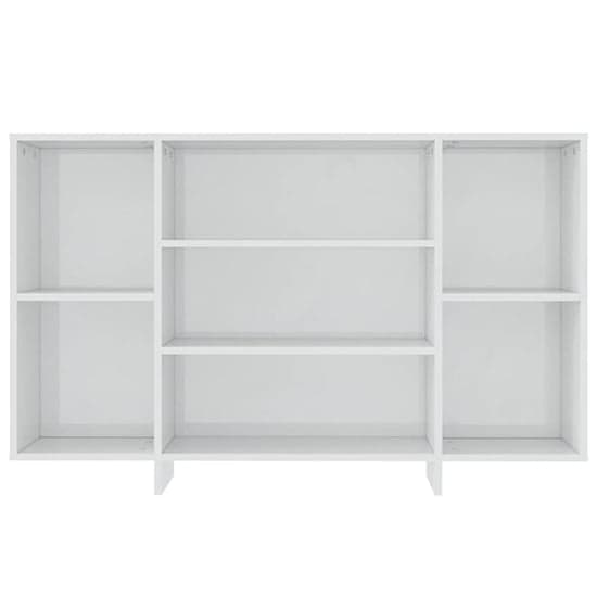 Algot High Gloss Shelving Unit With 4 Shelves In White Furniture in