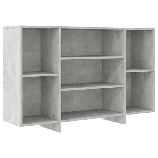 Algot Wooden Shelving Unit With 4 Shelves In Concrete Effect_2