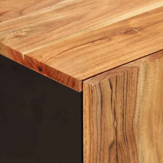 Alina Acacia Solid Wood Sideboard With 4 Doors In Brown_5