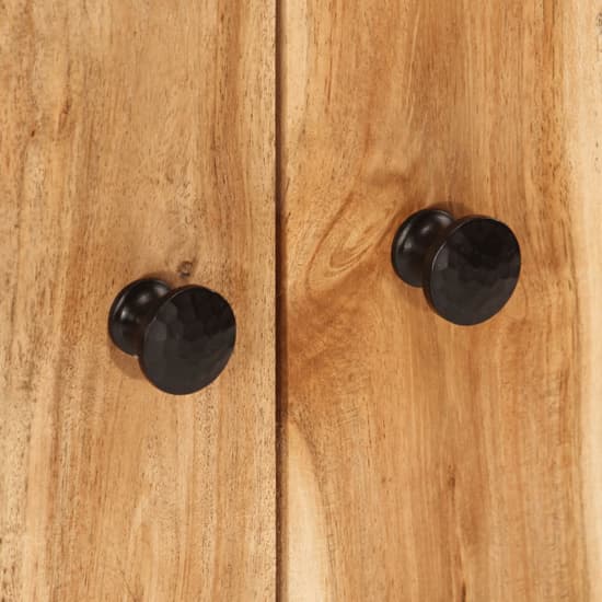 Alina Acacia Solid Wood Sideboard With 4 Doors In Brown_7