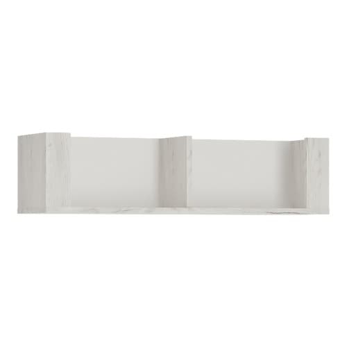 Alink Wooden Wall Shelf In White Craft Oak_1