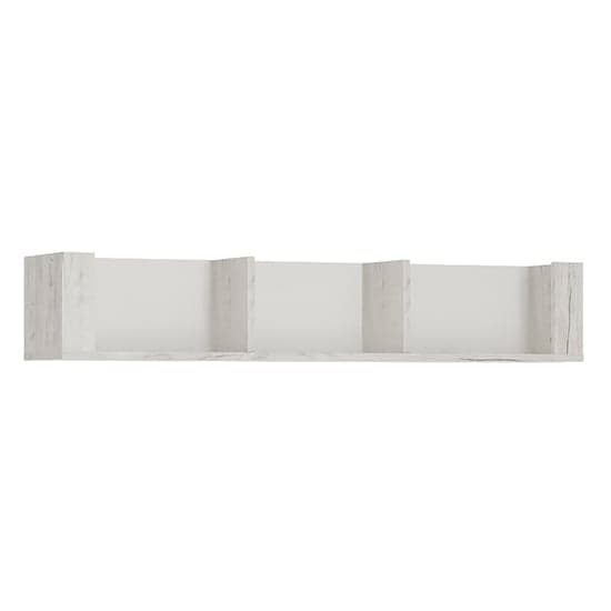 Alink Wooden Large Wall Shelf In White_1