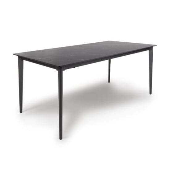 Aliso Large Sintered Stone Dining Table Black Marble Effect_1