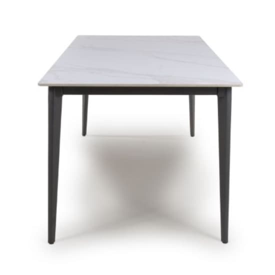 Aliso Large Sintered Stone Dining Table White Marble Effect_3