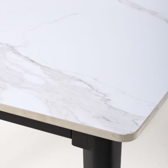 Aliso Large Sintered Stone Dining Table White Marble Effect_4