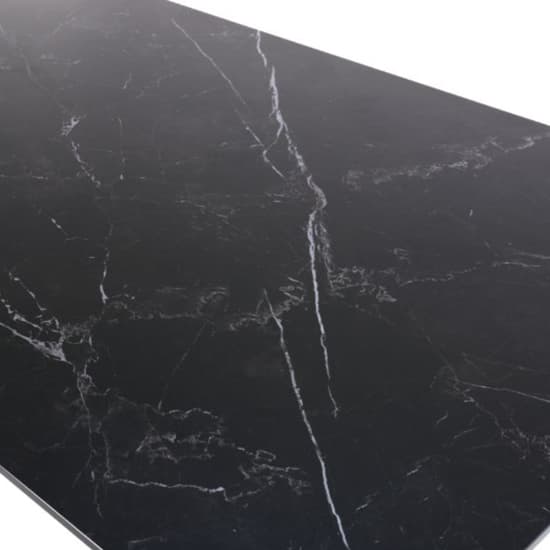 Aliso Small Sintered Stone Dining Table Black Marble Effect_5