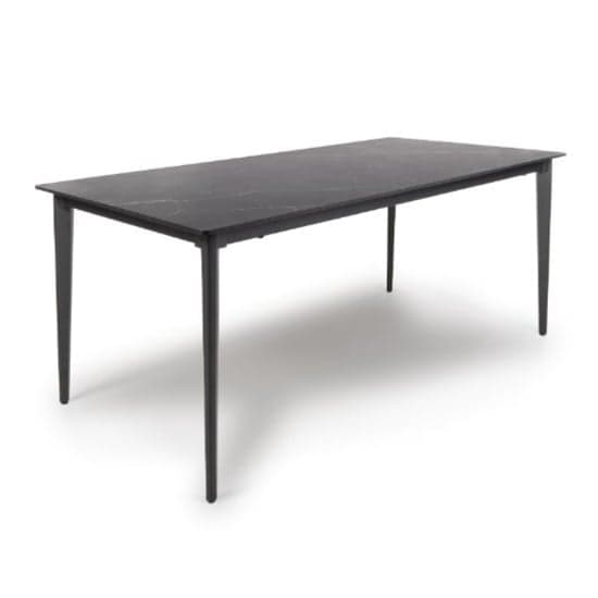 Aliso Small Sintered Stone Dining Table Black Marble Effect_1
