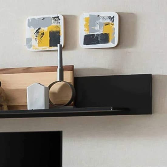 Aliso Wooden Living Room Furniture Set In Artisan Oak With LED_8