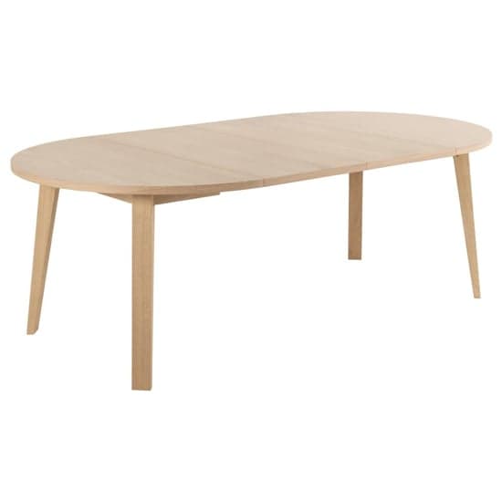 Alisto Wooden Extending Dining Table Round In Oak White_2