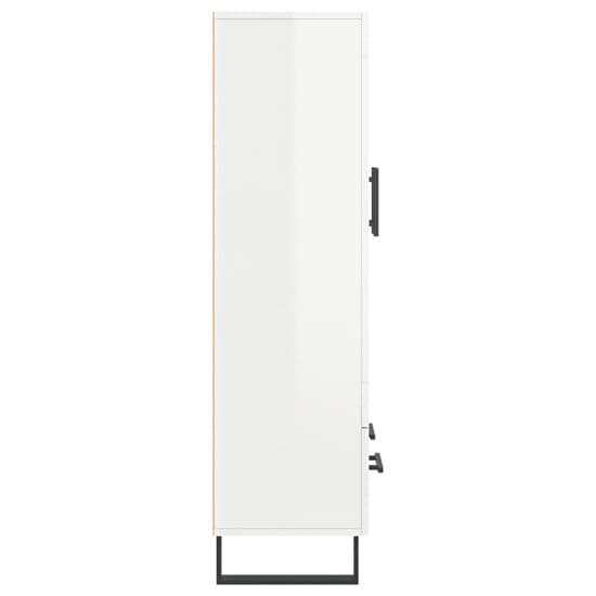 Alivia High Gloss Display Cabinet With 2 Doors In White_5