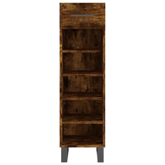 Alivia Shoe Storage Cabinet With 2 Drawers In Smoked Oak_4