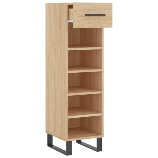 Alivia Shoe Storage Cabinet With 2 Drawers In Sonoma Oak_3