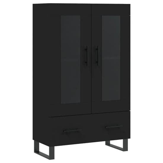 Alivia Wooden Display Cabinet With 2 Doors 1 Drawer In Black_3