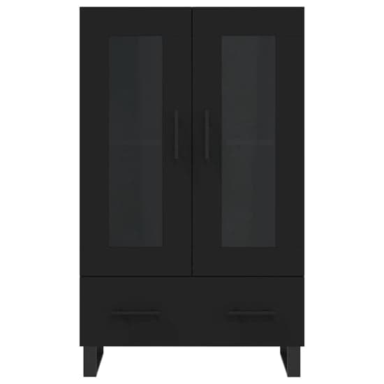 Alivia Wooden Display Cabinet With 2 Doors 1 Drawer In Black_5