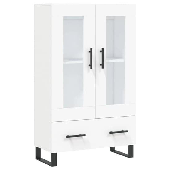 Alivia Wooden Display Cabinet With 2 Doors 1 Drawer In White_2