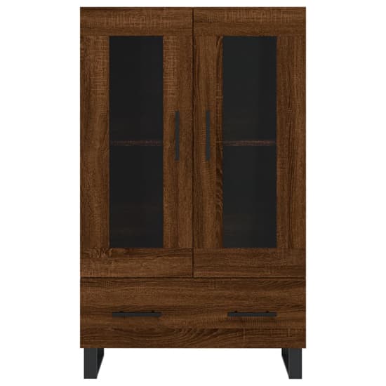 Alivia Wooden Display Cabinet With 2 Doors In Brown Oak_4
