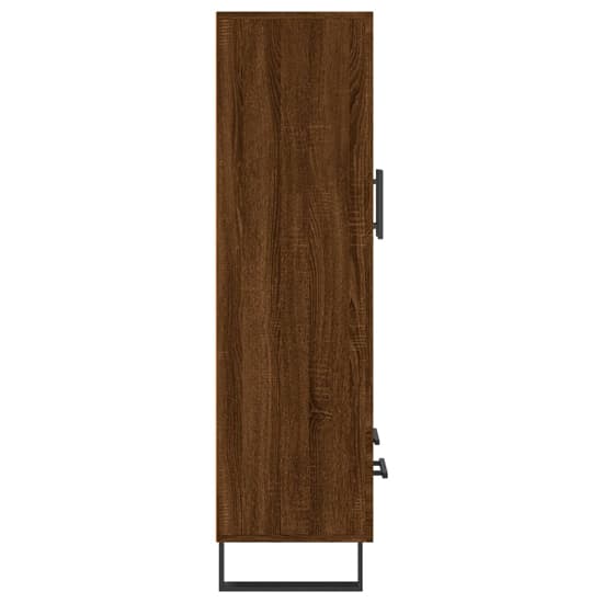 Alivia Wooden Display Cabinet With 2 Doors In Brown Oak_5