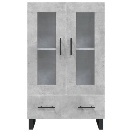 Alivia Wooden Display Cabinet With 2 Doors In Concrete Effect_4
