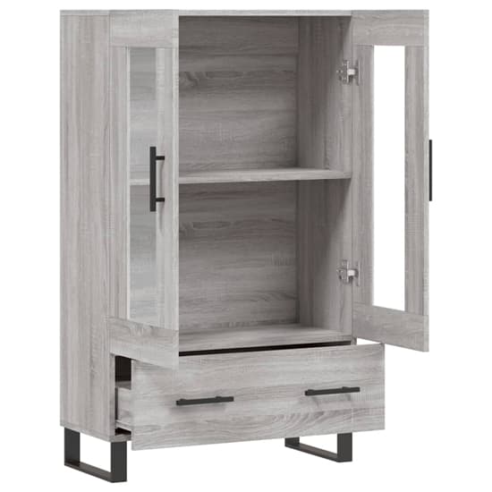 Alivia Wooden Display Cabinet With 2 Doors In Grey Sonoma Oak_3