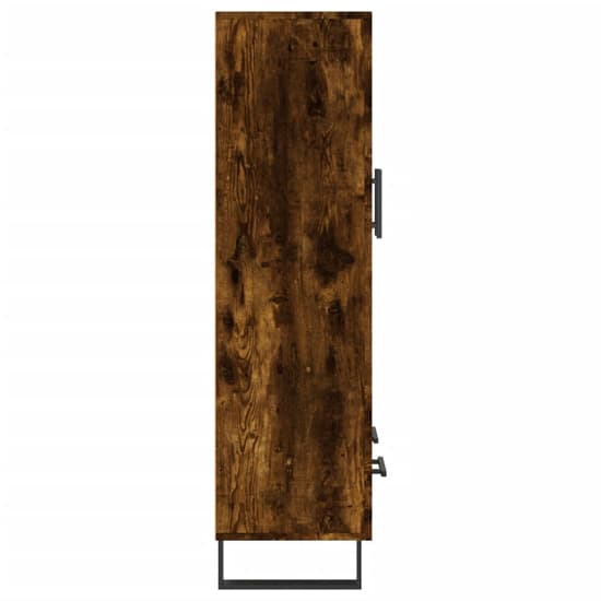 Alivia Wooden Display Cabinet With 2 Doors In Smoked Oak_5