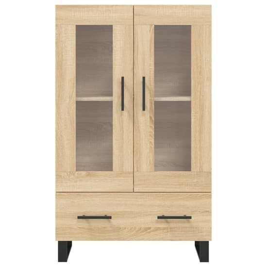 Alivia Wooden Display Cabinet With 2 Doors In Sonoma Oak_4