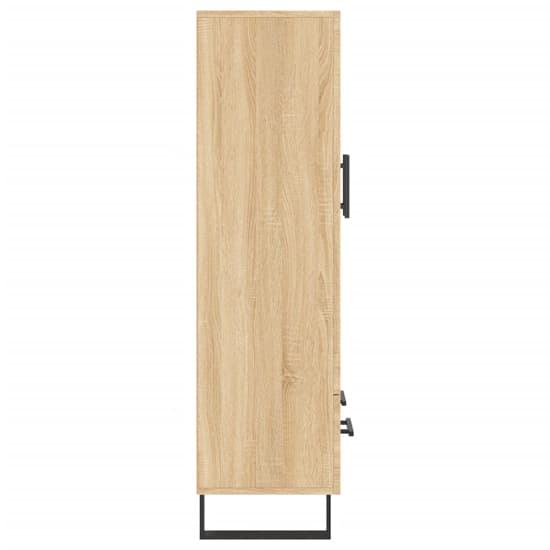 Alivia Wooden Display Cabinet With 2 Doors In Sonoma Oak_5