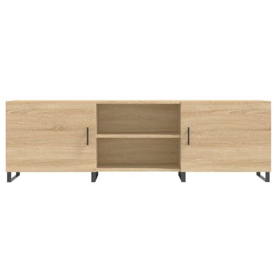 Alivia Wooden TV Stand With 2 Doors In Sonoma Oak_3