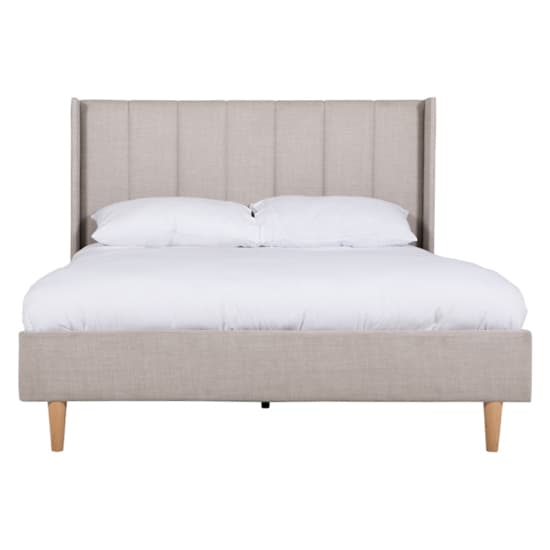 Allegro Fabric Double Bed In Cashmere_2