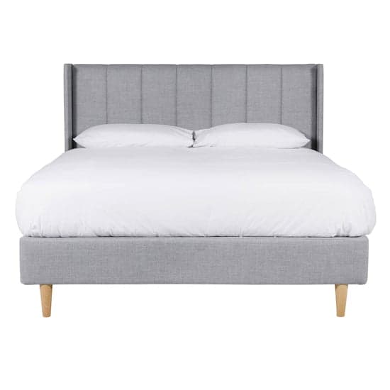 Allegro Fabric Double Bed In Grey_3
