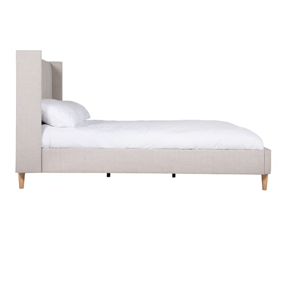 Allegro Fabric King Size Bed In Cashmere_4