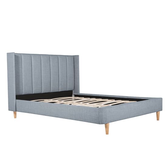 Allegro Fabric King Size Bed In Grey_2
