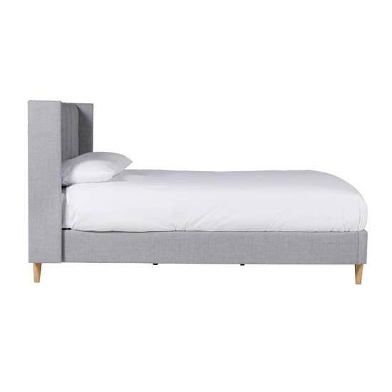 Allegro Fabric King Size Bed In Grey_5