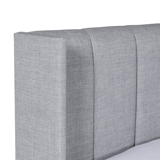 Allegro Fabric King Size Bed In Grey_6