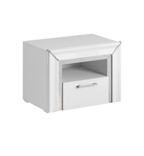 Allen Wooden Bedside Cabinet With 1 Drawer In White_2