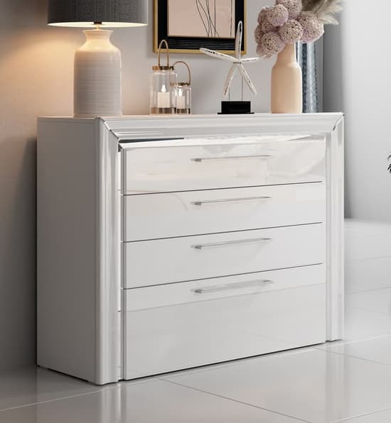 Allen Wooden Chest Of 4 Drawers In White_1