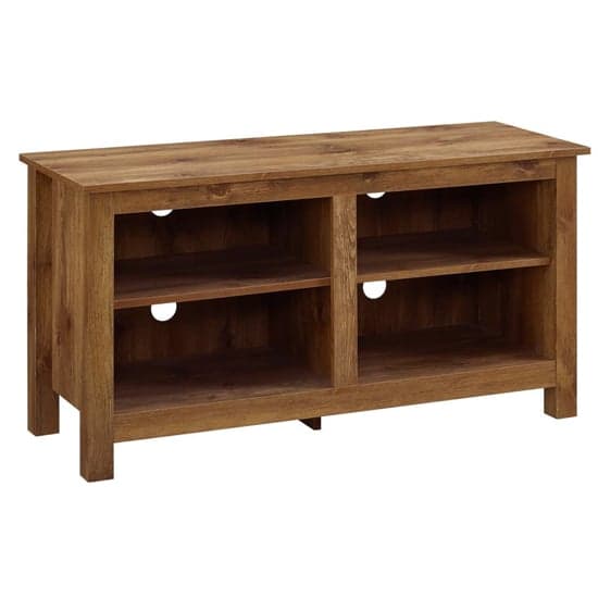 Allston Reclaimed Wood TV Stand With 2 Shelves In Natural_2
