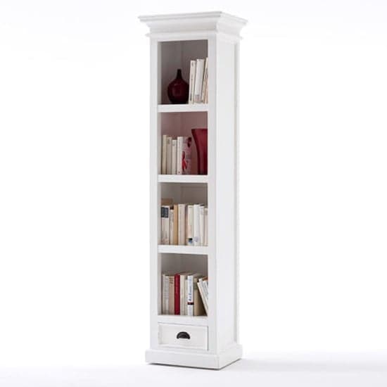 Allthorp Bookshelf with Drawer Classic White_2