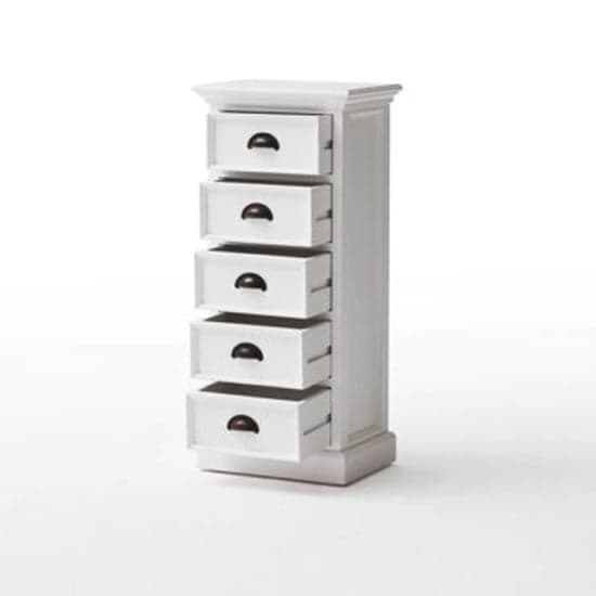 Allthorp Chest Of Drawers In Classic White With 5 Drawers_3