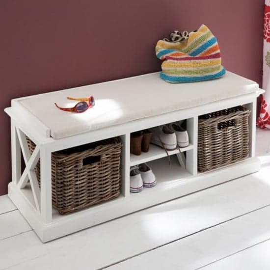 Allthorp Hallway Bench With Basket Set In Classic White_1