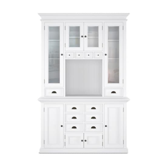 Allthorp Kitchen Hutch Storage Unit In Classic White Furniture in Fashion