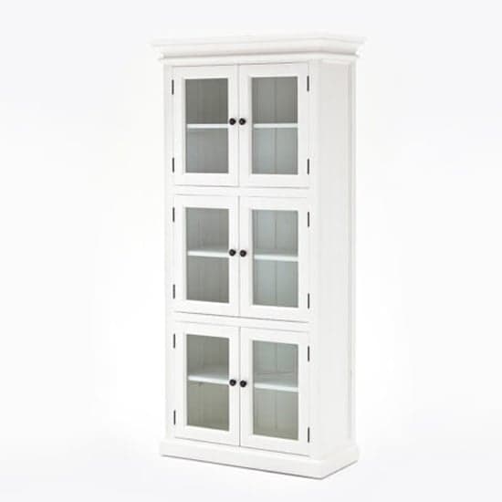 Allthorp Large Wooden Display Cabinet In Classic White_2